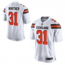 Men's Cleveland Browns 31# Donte Whitner Game White Stitched Jersey