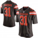Men's Cleveland Browns 31# Donte Whitner Game Brown Stitched Jersey