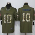 Men's Chicago Bears 10# Mitchell Trubisky salute to service Stitched Jersey