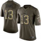 Mens Tampa Bay Buccaneers 13# Mike Evans Olive Salute To Service Stitched Jersey
