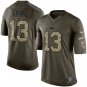 Mens Tampa Bay Buccaneers 13# Mike Evans Olive Salute To Service Stitched Jersey