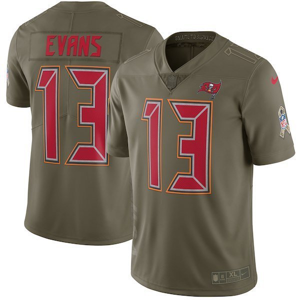 Mens Tampa Bay Buccaneers 13# Mike Evans salute to service Stitched Jersey