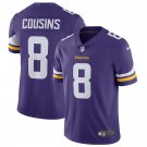 Men's Minnesota Vikings 8# Kirk Cousins Limited Purple White Stitched Jersey