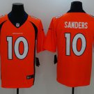 Men's Denver Broncos 10# Emmanuel Sanders Limited Orange Stitched Jersey