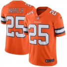 Men's Denver Broncos 25# Chris Harris Jr Limited Orange Stitched Jersey