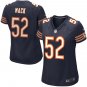 Women's Chicago Bears 52# Khalil Mack Game Navy Stitched Jersey