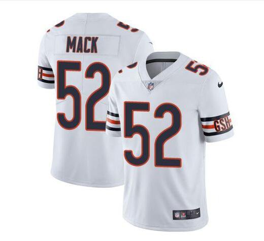 Men's Chicago Bears 52# Khalil Mack Limited White Stitched Jersey