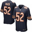 Men's Chicago Bears 52# Khalil Mack Game Navy Stitched Jersey