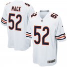 Men's Chicago Bears 52# Khalil Mack Game White Stitched Jersey
