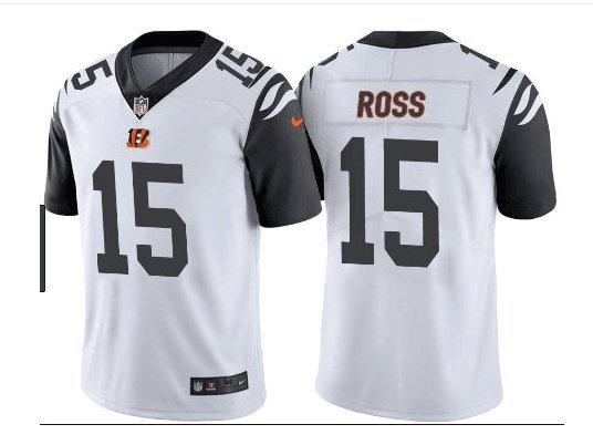 Men's Cincinnati Bengals 15# John Ross III Limited White Stitched Jersey