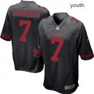 Youth San Francisco 49ers 7# Colin Kaepernick Game Black Stitched Jersey