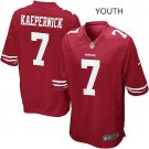 Youth San Francisco 49ers 7# Colin Kaepernick Game Red Stitched Jersey