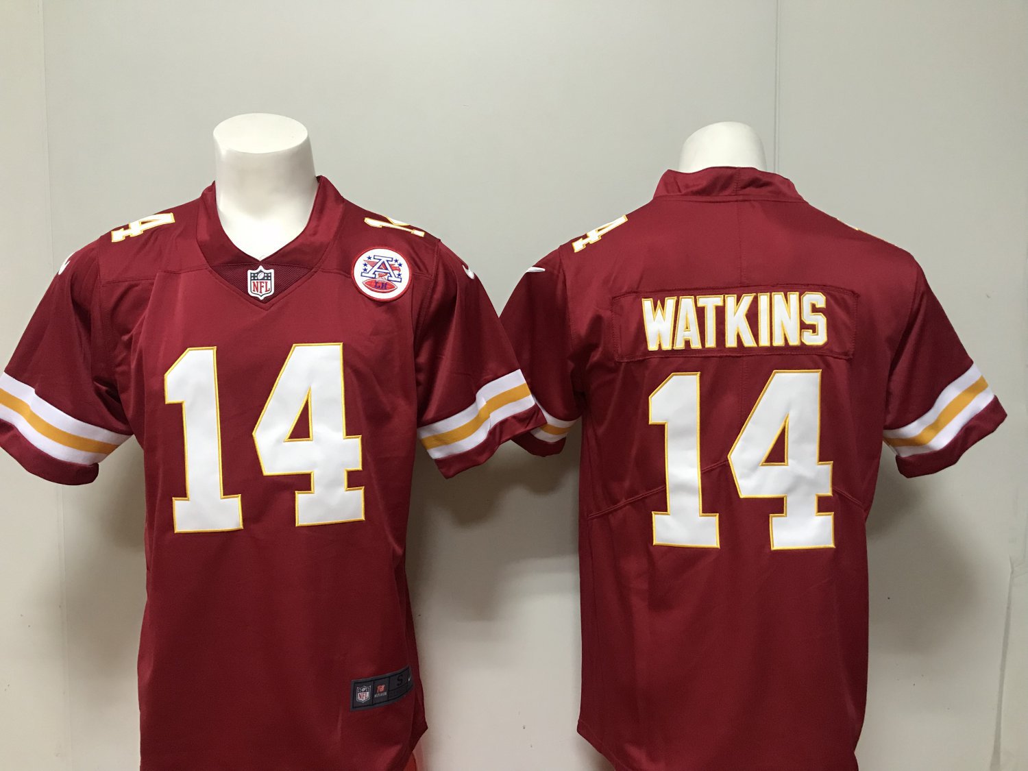 Men's Kansas City Chiefs 14# Sammy Watkins Limited Red Stitched Jersey
