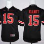 Youth Ohio State Buckeyes 15# Ezekiel Elliott Black Stitched Jersey