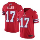 Men's Buffalo Bills 17# Josh Allen Limited Red Stitched Jersey