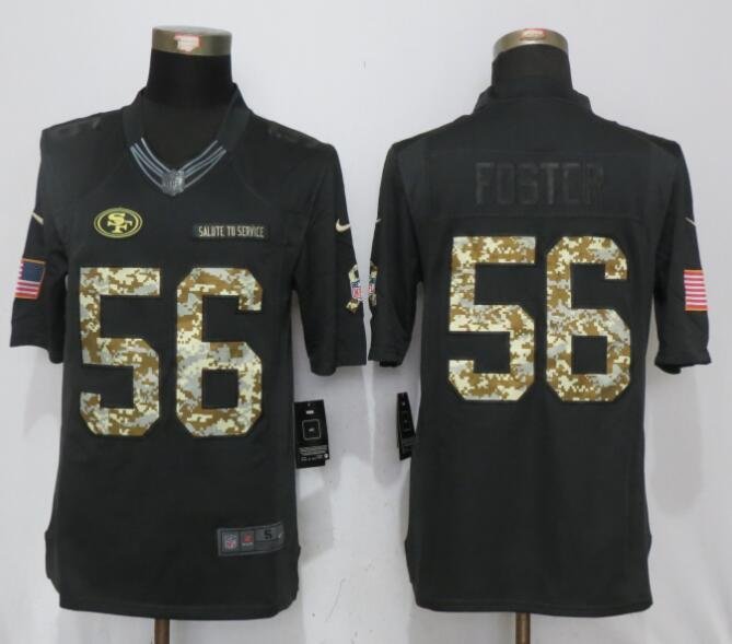 Men's San Francisco 49ers 56# Reuben Foster Limited Brown Stitched Jersey