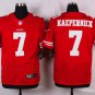 Men's San Francisco 49ers 7# Colin Kaepernick Elite Red Stitched Jersey