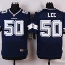 Men's Dallas Cowboys 50# Sean Lee Elite Navy Blue Stitched Jersey