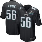 Men's Eagles 56# Chris Long Limited Black Super Bowl LII Stitched Jersey