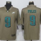 Men's Eagles 9# Nick Foles Olive Stitched Jersey