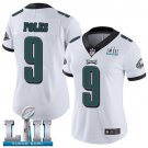 Women's Eagles 9# Nick Foles Limited White Super Bowl LII Stitched Jersey