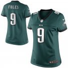 Women's Eagles 9# Nick Foles Limited Green Stitched Jersey
