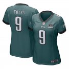 Women's Eagles 9# Nick Foles Limited Green Super Bowl LII Stitched Jersey