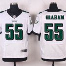 Men's Eagles 55# Brandon Graham Elite White Stitched Jersey