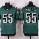Men's Eagles 55# Brandon Graham Elite Green Stitched Jersey