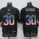Men's Eagles 30# Corey Clement Elite Black USA Stitched Jersey