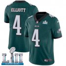 Men's Eagles 4# Jake Elliott Limited Green Super Bowl LII Stitched Jersey