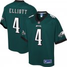 Men's Eagles 4# Jake Elliott Game Green Stitched Jersey