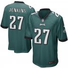 Men's Eagles #27 Malcolm Jenkins Game Green Stitched Jersey