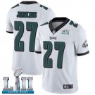 Men's Eagles 27# Malcolm Jenkins Limited White Super Bowl LII Stitched Jersey