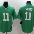 Men's Eagles 11# Carson Wentz Limited Green Stitched Jersey