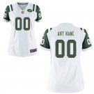 Women's York Jets Custom Name And Number Game Limite White Stitched Jersey