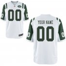 Men's York Jets Custom Name And Number Game Limite White Stitched Jersey