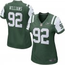 Women's York Jets 92# Leonard Williams Game Green Stitched Jersey