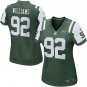 Women's York Jets 92# Leonard Williams Game Green Stitched Jersey