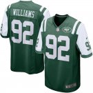 Men's York Jets 92# Leonard Williams Game Green Stitched Jersey