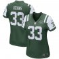 Women's York Jets 33# Jamal Adams Game Green Stitched Jersey
