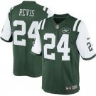 Men's York Jets 24# Darrelle Revis Game Green Stitched Jersey