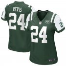 Women's York Jets 24# Darrelle Revis Game Green Stitched Jersey