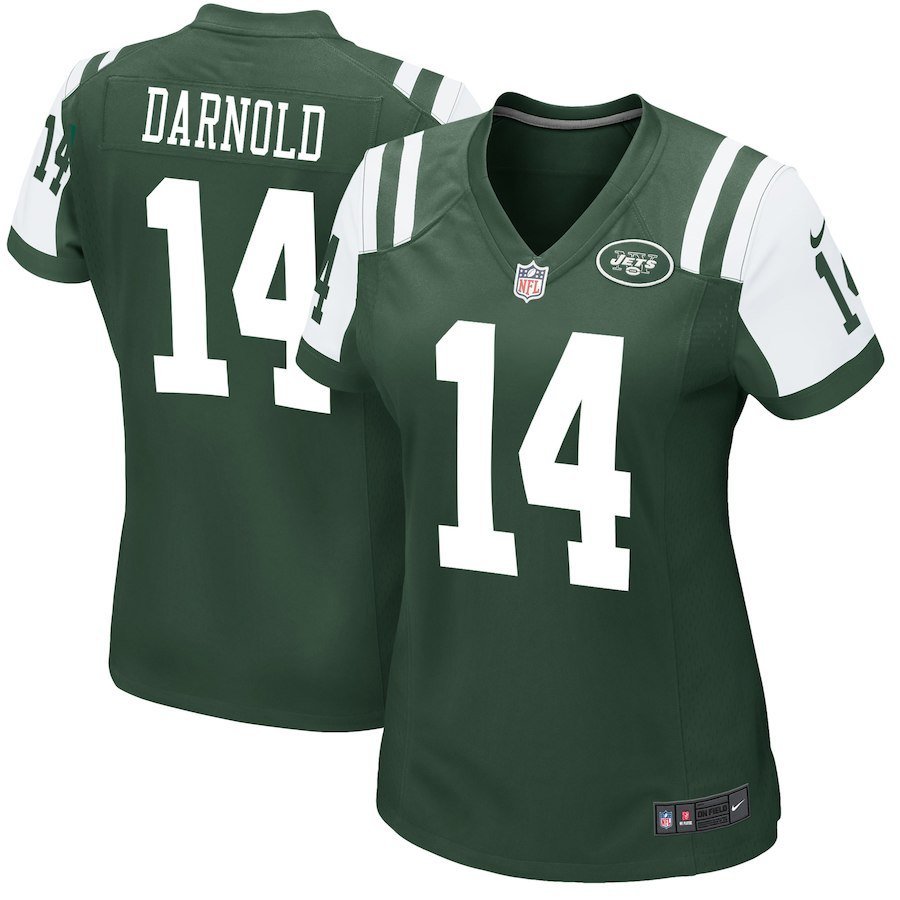 Women's York Jets 14# Sam Darnold Game Green Stitched Jersey