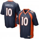 Men's Denver Broncos 10# Emmanuel Sanders Game Navy Stitched Jersey