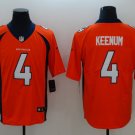 Men's Denver Broncos 4# Case Keenum Limited Orange Stitched Jersey