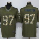 Men's Dallas Cowboys 97# Taco Charlton Olive Stitched Jersey