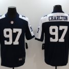 Men's Dallas Cowboys 97# Taco Charlton Limited Navy Stitched Jersey