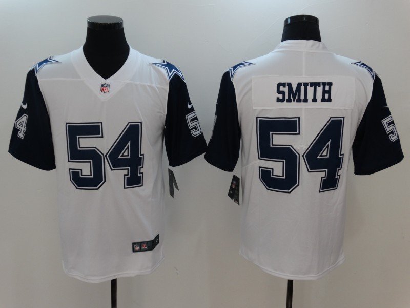 Men's Dallas Cowboys 54# Jaylon Smith Limited White Stitched Jersey