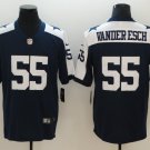 Men's Dallas Cowboys 55# Leighton Vander Esch Limited Navy Blue Stitched Jersey